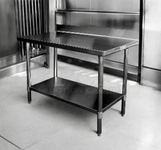 GSW Heavy Duty Stainless Steel Soiled Dishtable, 30"x60", NSF Certified, excellent condition, model WT-PB3036 Series.