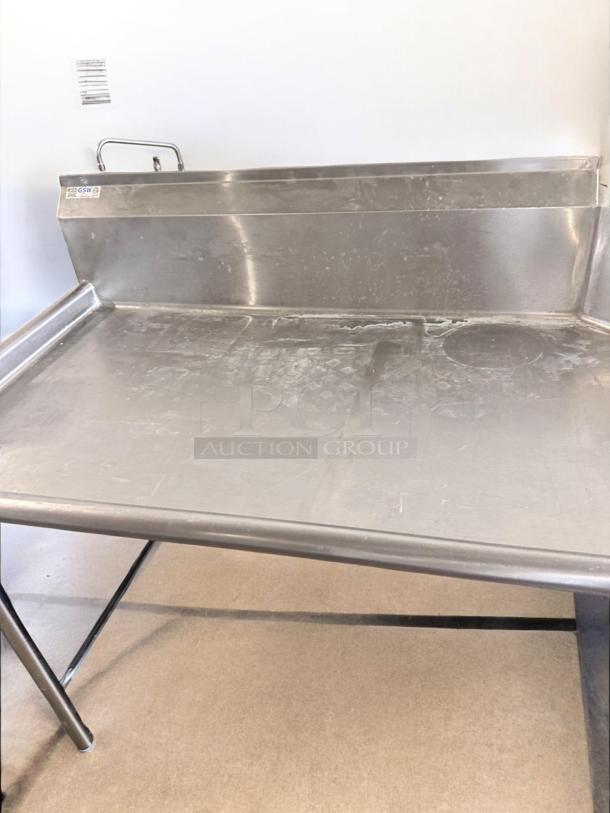 GSW Stainless Steel Clean Dish Table, 30"x30", Model DT48C-L, ETL/NSF Certified, excellent condition, tested & working.