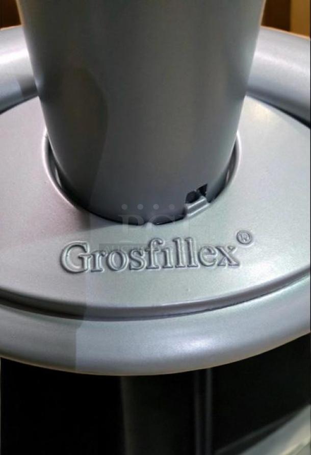Brand New Commercial Folding Table, Grosfillex brand, collapsible base, grey finish, never used, lot of 7 available.