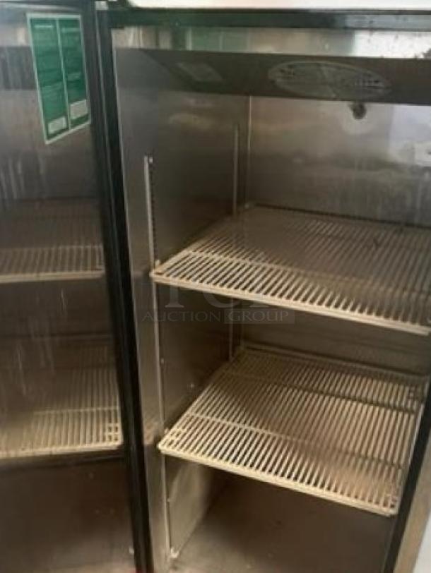 Turbo Air MGF24-1-N single solid door freezer, excellent condition, 24" wide, 115V, interior shelves, fully tested.