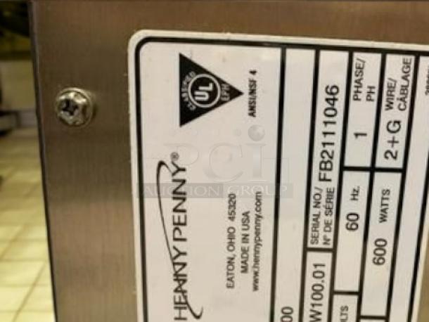 Henny Penny BW-100 Bun Warmer, excellent condition, 120V, fully tested, UL listed label with model and serial numbers.