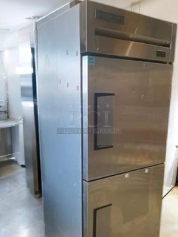 True T-23-2-HC Two-Door Reach-In Refrigerator, 23 Cu. Ft., stainless steel, excellent condition, fully tested, 115V.