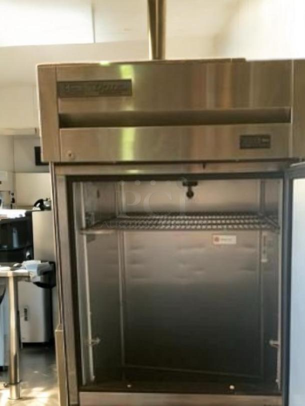 True T-23-2-HC two-door reach-in refrigerator, 23 cu. ft., stainless steel, excellent condition, fully tested, 115V.
