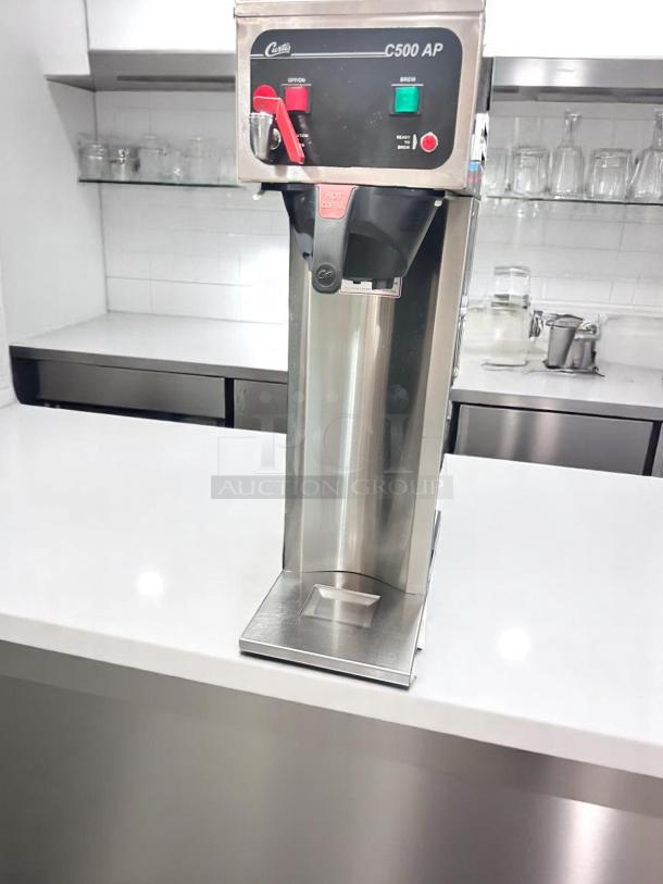 Curtis C500 AP Coffee Brewer, excellent condition, 120V, tested and working, stainless steel finish.