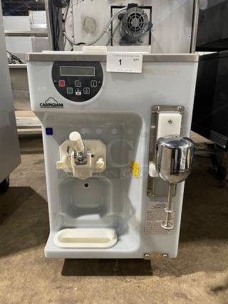 Carpigiani Commercial Stainless Steel Electric Powered Countertop Single Flavor Soft Serve Ice Cream/Frozen Yogurt Machine! With Single Frozen Beverage Mixer Attachment! Model: 191 SP/US/E P SN: US100204! 208-230V 3 Phase! On Legs! - Item #1206508