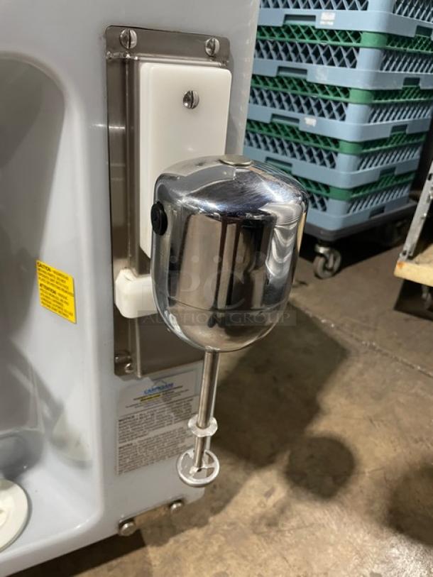 Carpigiani 191SPUSEP soft serve machine, stainless steel, with frozen beverage mixer attachment, 208-230V 3 phase.