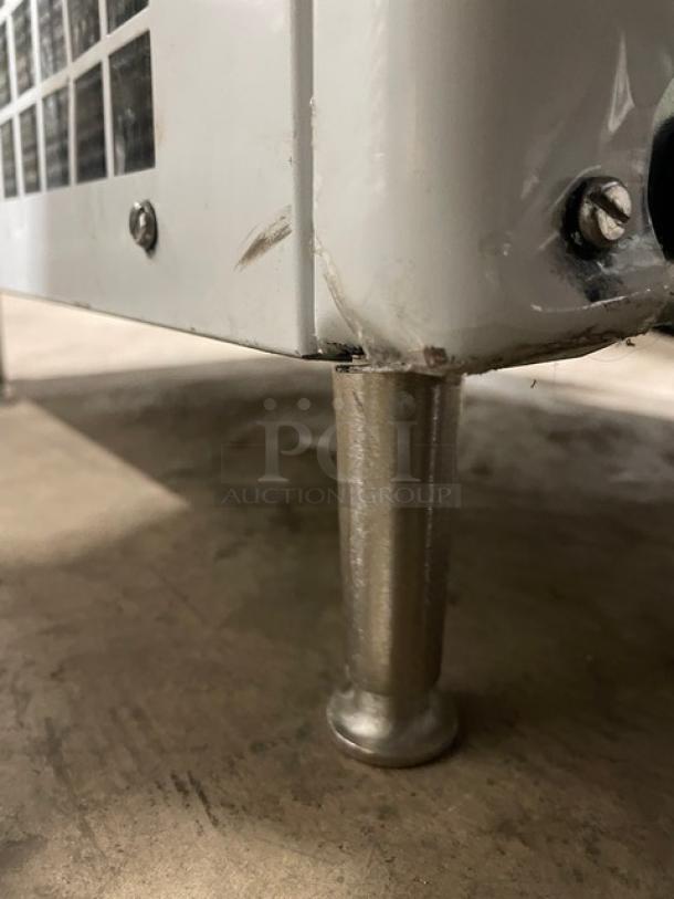Carpigiani 191SPUSEP soft serve machine on legs, stainless steel, minor wear, electric, single flavor with mixer attachment.