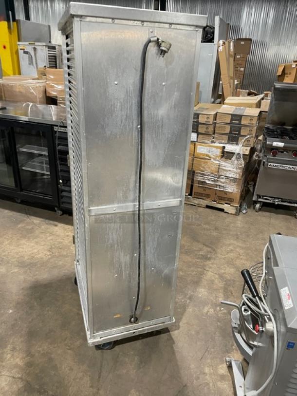 Cres-Cor electric holding/proofing cabinet on casters, 110-120V, single section, built-in pan slides, good condition.