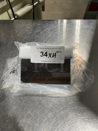 NEW! Jimmy John's Style Commercial Stainless Steel Dough Cutter/Bench Scraper! With White Grip Handle! 4X Your Bid! - Item #1206549