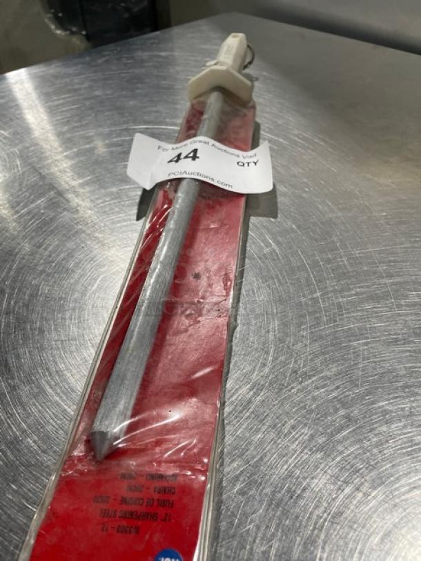 NEW Mundial Gourmet Series 12" Sharpening Steel, Model W330312, in original packaging with handle tag, mint condition.