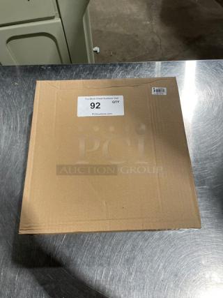 Brand new Thunder Group SLKR012 knife rack in original packaging; box shows auction lot number 92 and barcode label.