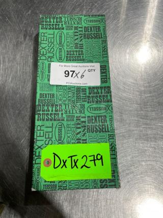 Dexter Russell SofGrip Heading Knife Model SG114H, new in box, features black grip handle, high-carbon stainless steel.