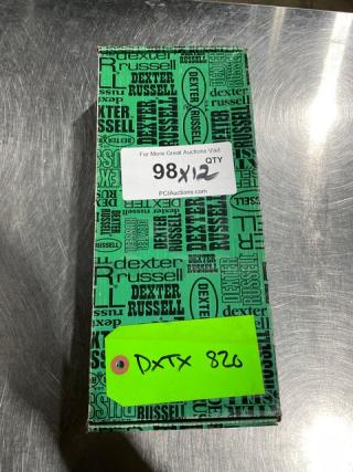 Dexter Russell Prodex Series boning knife, model PDSH1316ST, new in box with labels and markings visible.