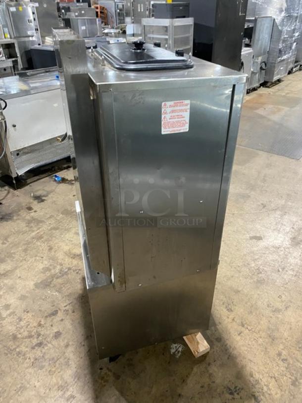 Taylor C707-33 stainless steel soft serve machine, electric-powered, single hopper. Model: C707-33, SN: K8085397.