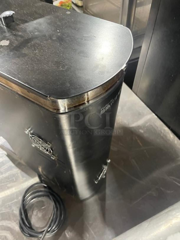 Nuova Simonelli Mythos Silent commercial espresso grinder, black, 2018 model, electric-powered, countertop design, 110-120V.