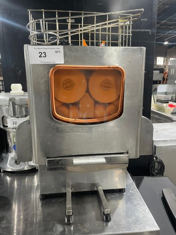 Nantong Rong XC2000E3 stainless steel electric countertop orange/lemon squeezer, excellent condition, 110V.