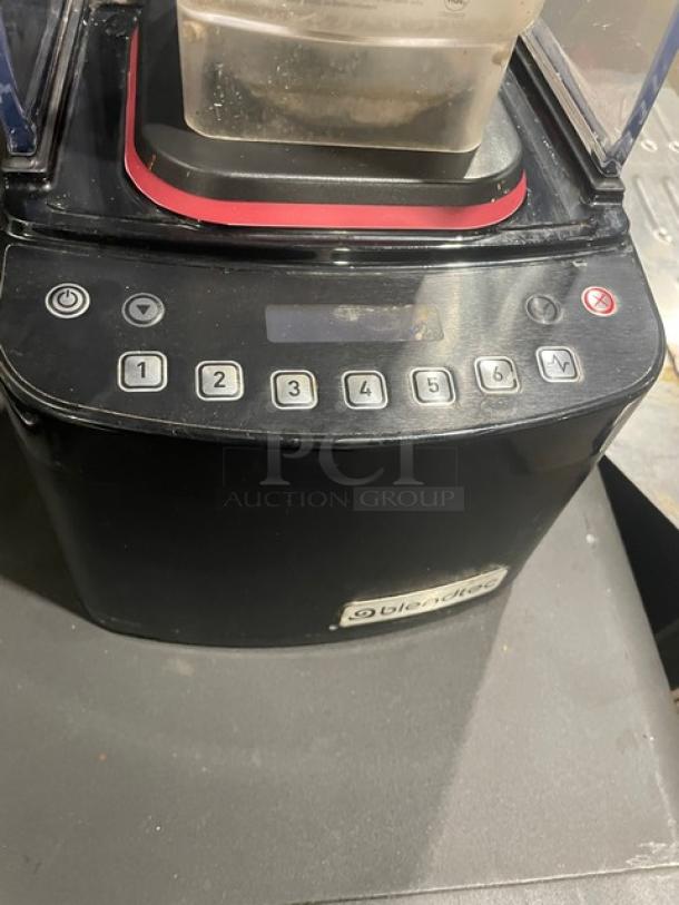 Blendtec Stealth 895 CQB2 Blender, black, late 2019 model, with sound enclosure and keypad, 32 oz. capacity, electric.