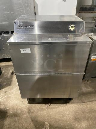 Beverage-Air Commercial Stainless Steel Electric Powered Single-Access Milk Cooler!  Model: SMF34 SN: 6808963! 115V 1 Phase! On Casters! - Item #1207526