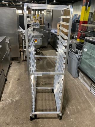 Channel Commercial Aluminum 20-Pan End Load Bunn/Sheet Pan Rack! Model: 401AC! On Casters! - Item #1207528
