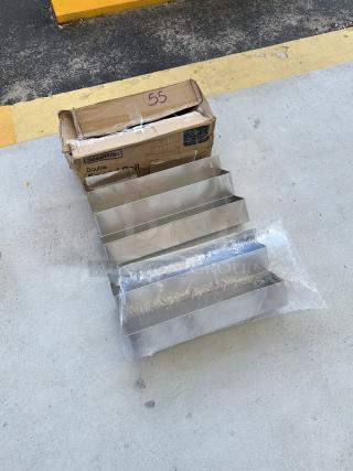 Steelton Stainless Steel Double Tier Speed Rail, 22", brand new, minor dents. Model 712B5522D, includes original packaging.