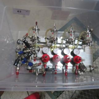 One Lot Of Micromatic Beer Tap Handles, Regulators And Gages. - Item #1207627