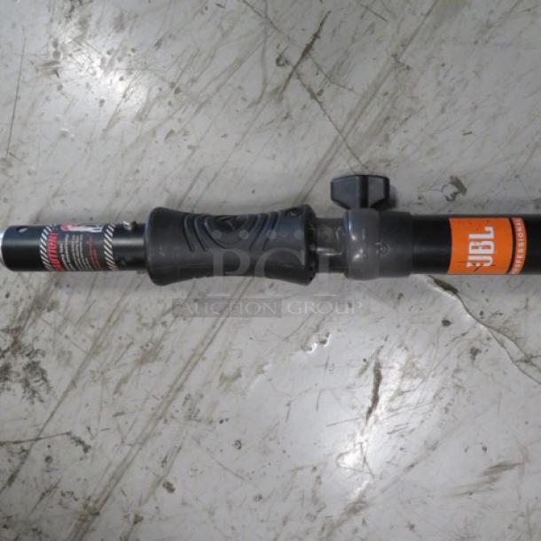 JBL Professional Telescoping Speaker Pole, model JBLPOLE-GA, automatic raise, visible JBL label, good condition.