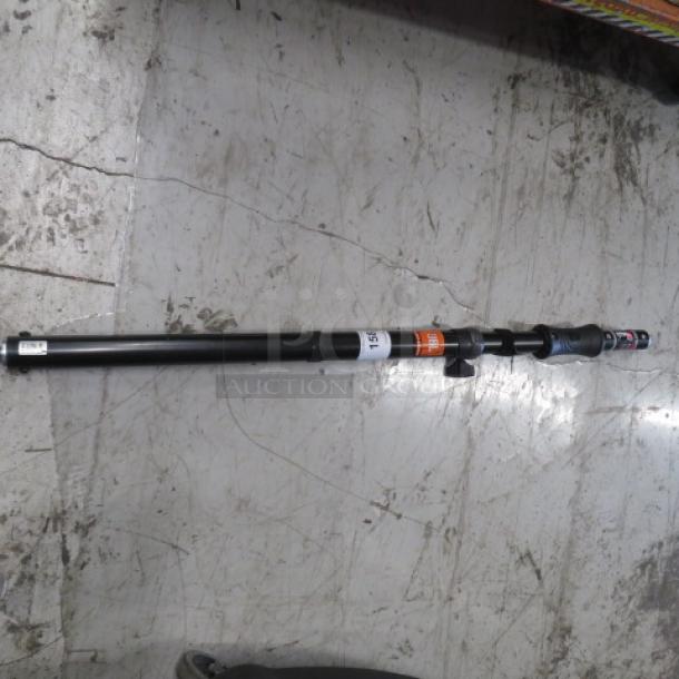 JBL Professional Telescoping Speaker Pole, model JBLPOLE-GA, automatic raising feature, label indicates $175.00.