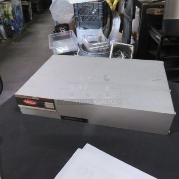 Hatco GRACL-14 food warmer, 120 volt, silver, used condition, visible model and power labels on the side.