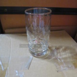 Clear cocktail glass, model 10XBID, with a twisted design. Excellent condition, no visible chips or scratches.