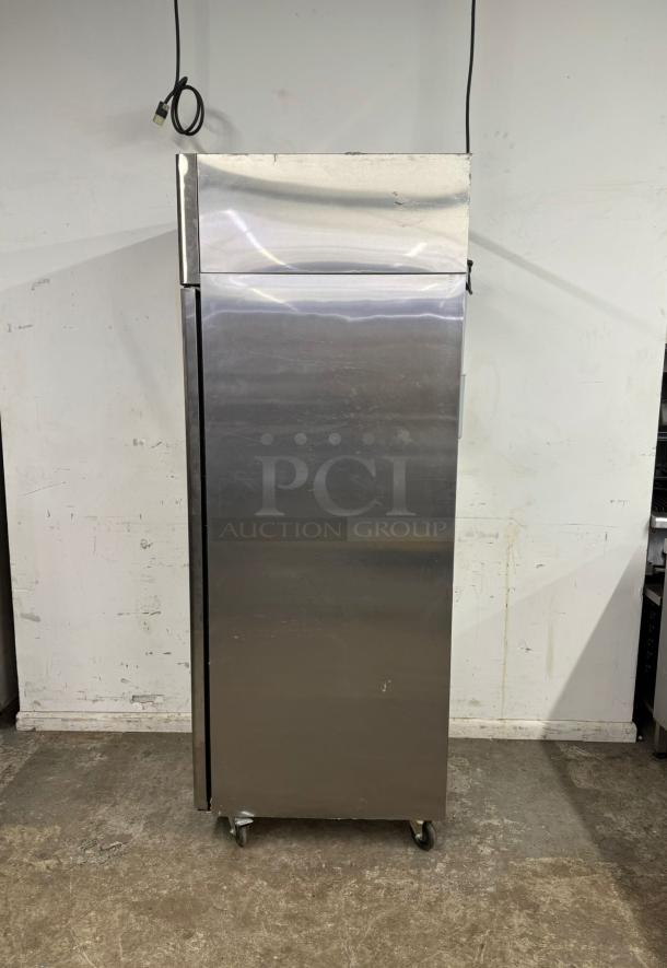 Atosa MBF8001 22.6 Cu.ft single door top mount reach-in freezer, stainless steel, in good condition.