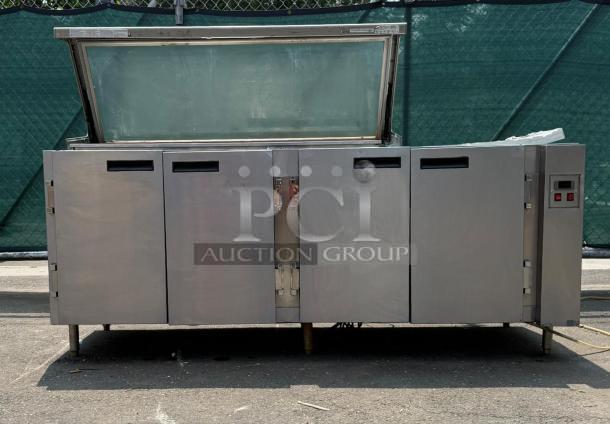 HEATCRAFT Refrigerator Unit Model RAMK23AG, stainless steel, four-door, used condition, visible control panel.