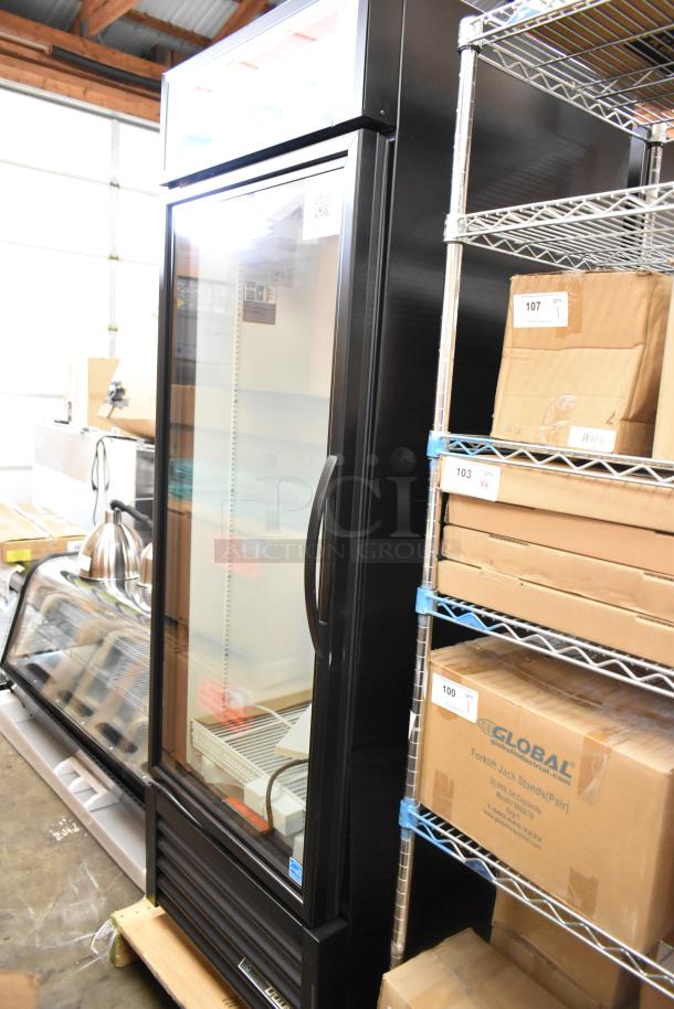 Brand new 2025 True GDM-23-HC single door reach-in cooler, scratch and dent, poly coated racks, 115V, 1 phase.