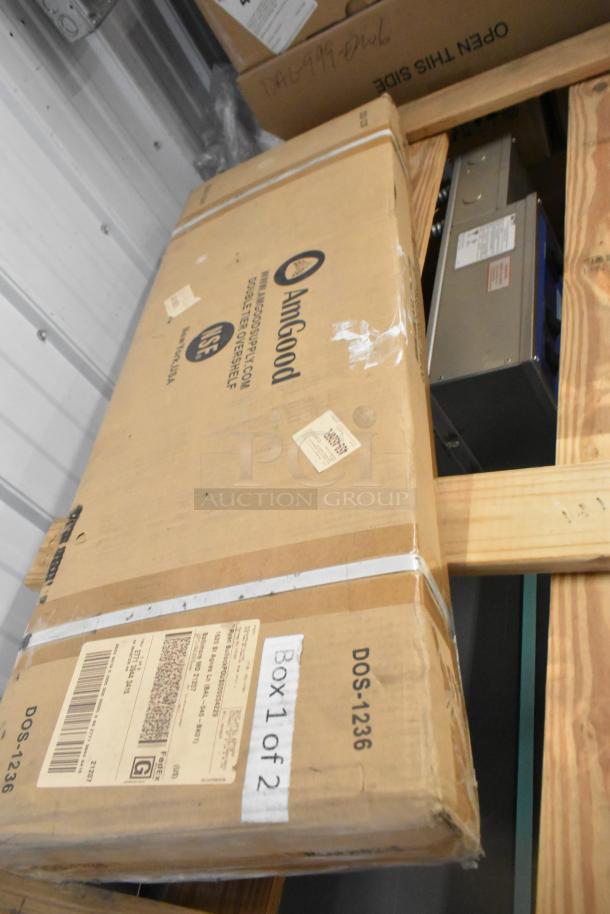 Brand new Prince Castle HPC-2A heated bird cage in crate, stainless steel, 56"x21", 120/240V, 1 phase. Box 1 of 2.