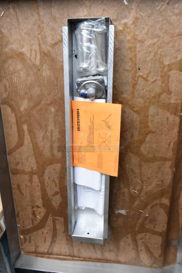 Therma-Tek TC36-36TGL griddle components in packaging, includes installation instructions, propane regulator, new condition.
