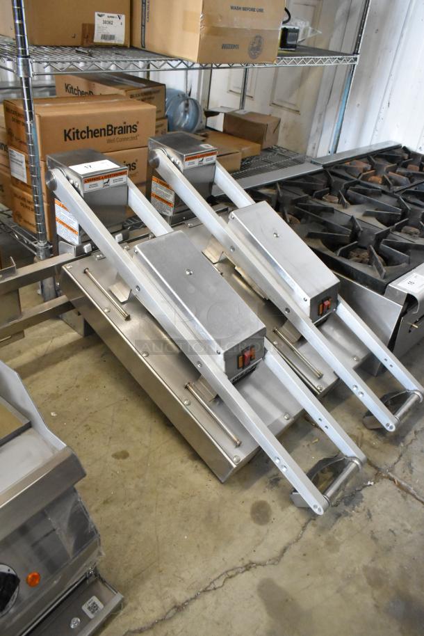 Vulcan VMCS-101BFIFM stainless steel clamshell hood, commercial use, 2 head, for flat top griddle, 208V, 1 phase.