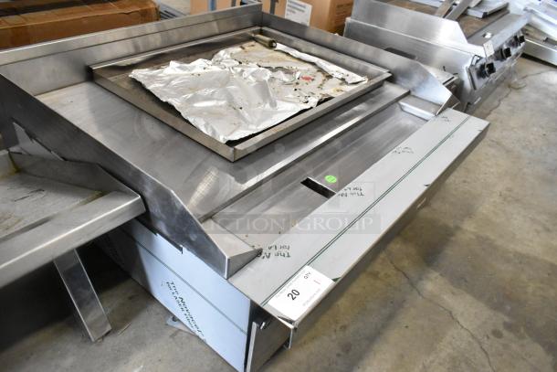 2021 Southbend PE36N-TTT stainless steel commercial electric griddle. Heavy duty, flat top, 208V, 1 Phase, fair condition.
