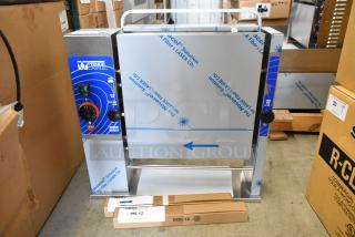 Brand new Prince Castle 296-T55JACK stainless steel vertical contact toaster, 115V, 1 phase, with control panel.