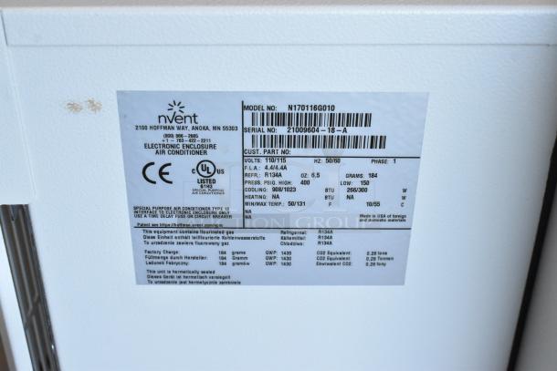 BRAND NEW Hoffmann N170116G010 Spectracool Compact, 1025 BTU, 110/115V, 1 Phase, with label showing model and specs.