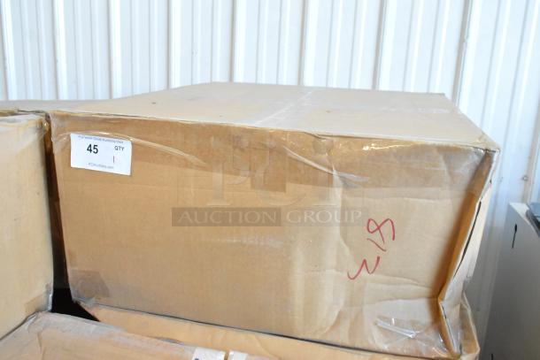 Brand new Power Assemblies gray metal box in sealed cardboard packaging, labeled with quantity tag reading "45 QTY".