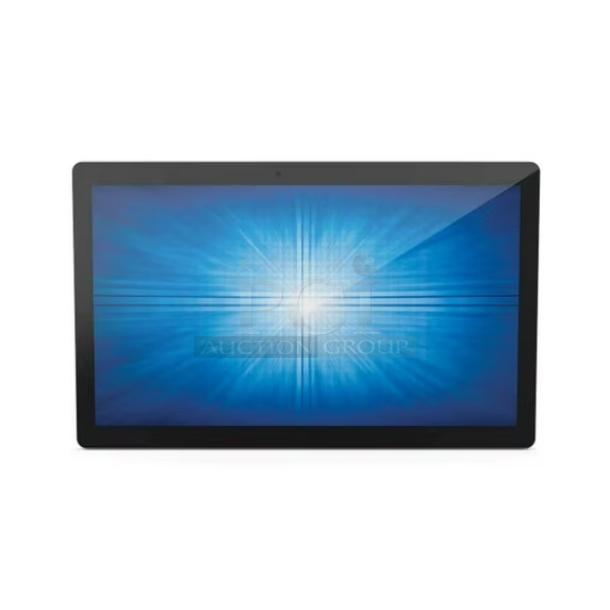 Brand new EloTouch ESY22I1-2UWB-0-AO-GY-G display, sleek design, unopened box, pristine condition.