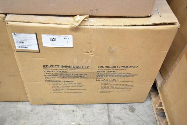 Brand new Prince Castle EHBP23 countertop merchandiser in box. Stainless steel, 120V, 1 phase. Box with inspection instructions.