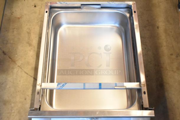 Brand new Advance Tabco SHD-1520 stainless steel drawer in original box. Spacious design, durable construction.