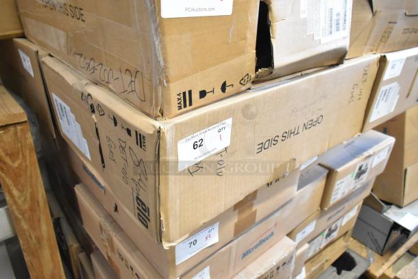 BRAND NEW EloTouch ESY22I1-2UWB-0-AO-GY-G Display in sealed box, label indicates product code and auction lot number.