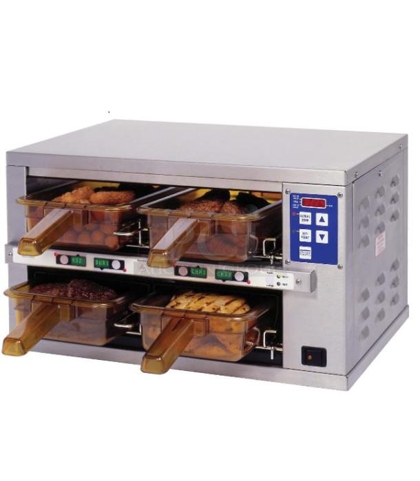 Brand new Prince Castle EHBP23 stainless steel commercial countertop merchandiser, 120V, 1 phase, in box.