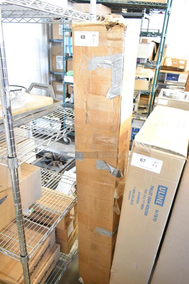 Brand new MIN-012-EK01 unit in original box. Box shows signs of wear with tape repairs. Auction lot number label "68."