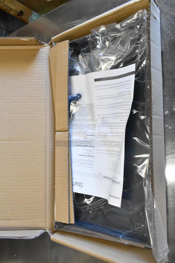 New StarTech 1U Cantilever Shelf in box, unopened with packaging. Includes instructions and hardware. Auction of four units.