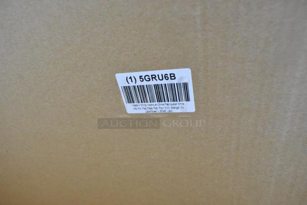Box containing 2 new 5GRU6B units, barcode label visible. Made in China for W.W. Grainger, Inc., Lake Forest, IL.