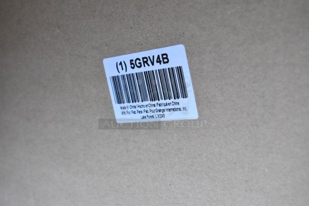 Brand new box with 5GRV4B label, indicating 43x18 wire shelf, made for Grainger International, made in China.
