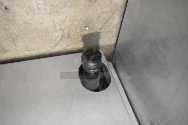 Stainless steel control knob of brand new 2022 Tri Star TSGGM-18i commercial countertop gas griddle.