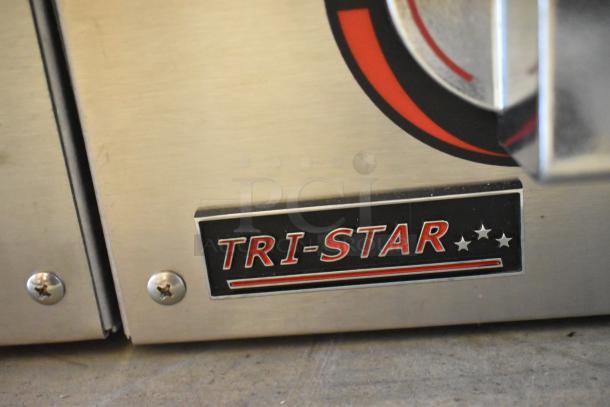 Brand new Tri Star TSGGM-18i stainless steel commercial flat top griddle, natural gas powered, 2022 model.